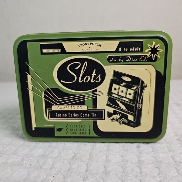 Vintage Front Porch Classics SLOTS Games To Go w/ Metal Travel Tin, Instructions - Picture 4 of 4